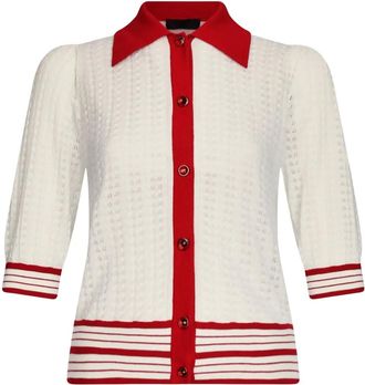 Liu Jo Cardigan bicolore - Bianco