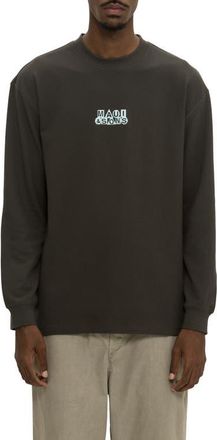 Maui and Sons Pure Maui Thermal Knit Long Sleeve T-Shirt in Washed Black at Nordstrom, Size X-Large