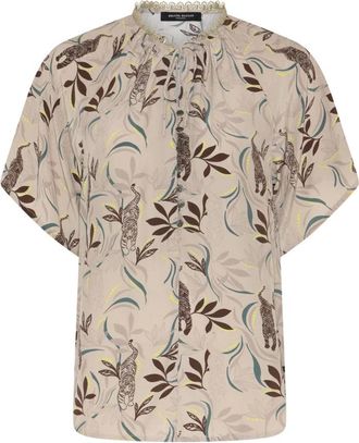 Bruuns Bazaar Barcella BBKarly Blouse - Dames - Overhemden - Beige - S - Overhemden