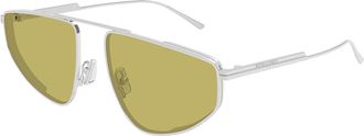 Bottega Veneta BV1466S 003 Womens Sunglasses Silver Size 59