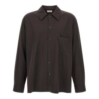 Christophe Lemaire Sobrecamisa ligera - Shirts - Hombre - Marr&oacute;n - XL