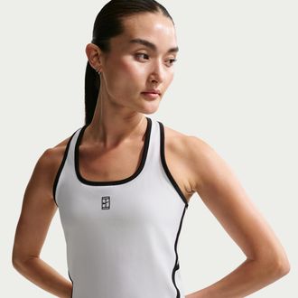Nike Womens Advantage Dri-FIT Tennis Tank Top in White | II3606-100