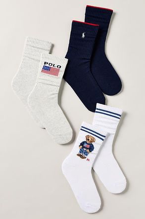 Polo Ralph Lauren Icon Crew Socks, Set of 3