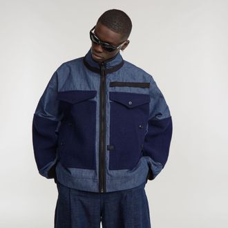 G-Star Unisex GSRR Maxi Reversible Bomber - Donkerblauw - Heren