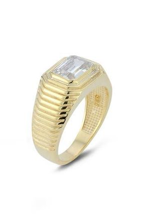 Glaze Jewelry Cubic Zirconia Signet Ring in Gold at Nordstrom Rack, Size 8