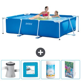 Intex Piscina Con Estructura Rectangular - 220x150x60 Cm - 7-piezas Scb130