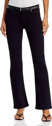 AG - Adriano Goldschmied Angel Low Rise Bootcut Jeans In Super Black