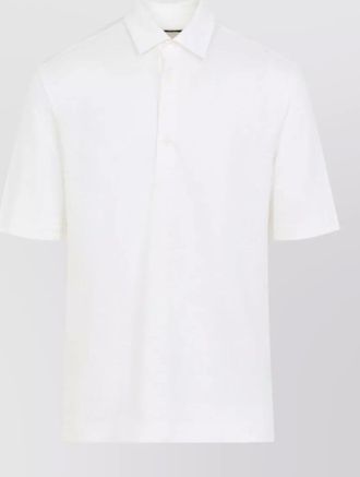 Ermenegildo Zegna oasi linen polo shirt short sleeve