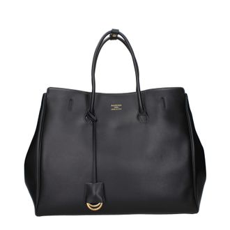 Balenciaga Donnas Borsa a mano Hampton in pelle Nera