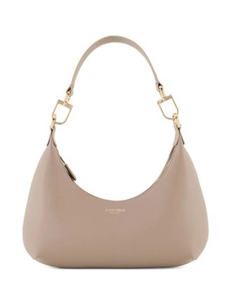 Giorgio Armani top-handle shoulder bag - women - Lamb Skin/Polyamide/Polyurethane - One Size - Neutrals