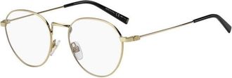 Givenchy Verfijnde Metalen Brilmonturen - Dames - Brillen - Geel - 49 MM - Accessoires