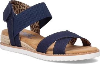 Skechers Womens Desert Kiss Secret Picnic Sandal, Navy, 8 UK