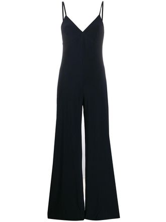 Norma Kamali Slip wide-leg jumpsuit - Black
