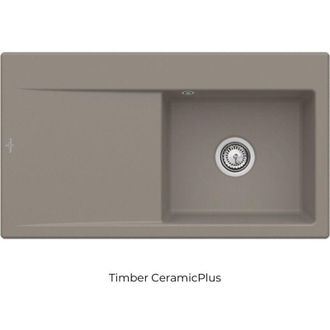 Villeroy & Boch Villeroy&boch - Fregadero Derecho Con Vaciador Autom&aacute;tico Villeroy Et Boch Subway 50, Madera Cer&aacute;mica Plus