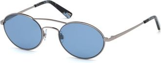 Web Eyewear Gray Metal Sunglasses