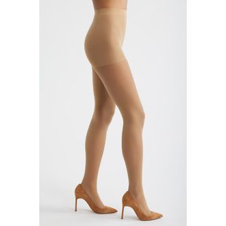 Hue Sheer Control Top Tights in Natural at Nordstrom, Size 1