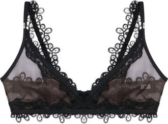 GCDS Lace Bralette - Dames - BHs - Bruin - S - Ondergoed