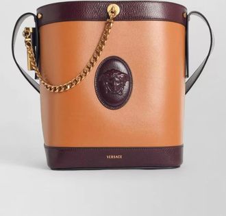 Versace small leather bucket bag