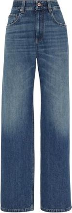 Brunello Cucinelli Contemporary Loose trousers in Denim at Nordstrom, Size 52 It