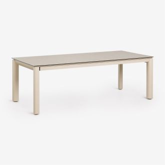 Sklum Mesa De Jard&iacute;n Rectangular Extensible En Vidrio Cer&aacute;mico Sylvara Sklum