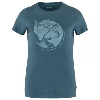 Fj&auml;llr&auml;ven Arctic Fox Print T-Shirt f&uuml;r Damen | blau