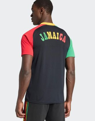 adidas Jamaica 26 x Bob Marley - Maglia prepartita per partite fuori casa nera-Nero