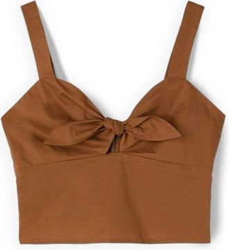Motivi Tops, Dames, Bruin, 2Xl, Katoen, Sleeveless Tops