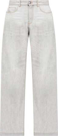 Palm Angels Jeans, Heren, Grijs, W34, Katoen, Jeans met logo