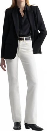 Nili Lotan Joan Straight-Leg Jean In Cream