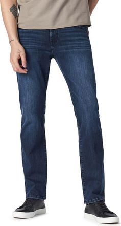 Mavi Steve Athletic Slim Fit Jeans in Mid Tonal Ink at Nordstrom, Size 30 X 32