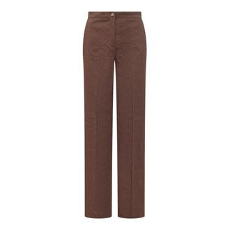 Pinko Straight Trousers, female, Brown, Size: XS Jacopone Trousers