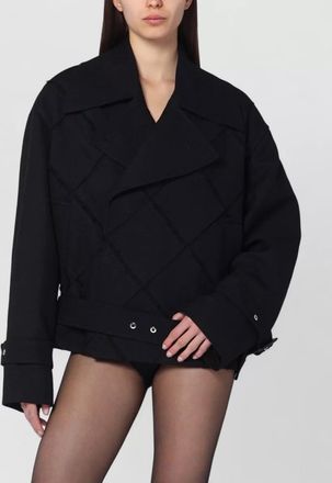 Namacheko belted double breasted jacket buckle detail