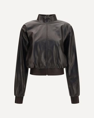 Gucci Soft nappa Bomber Jacket Female 42