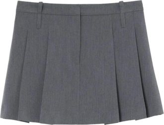Pinko Giudici Rok - Dames - Korte rokken - Grijs - M - Polyester - Rokken