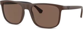 Emporio Armani Occhiali da sole squadrati - Marrone