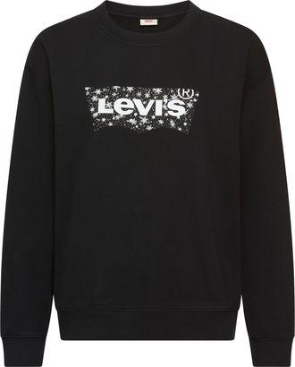 Levi's Sweatshirt LEVIS GR EVERYDAY CREW, Damen, Gr. XS (34), xmas bw fill 3 anthr, Sweatware, Obermaterial: 100% Baumwolle, bedruckt, B&uuml;ndchen, Sweatshirts 