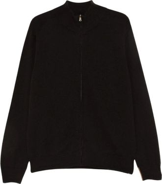 Paul Smith Cashmere Ritssluiting Vest - Heren - Truien - Zwart - Maat: M Kasjmier