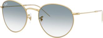 Ray-Ban Blue CLear Gradient Round Unisex Sunglasses RBR0103S 001/79 55