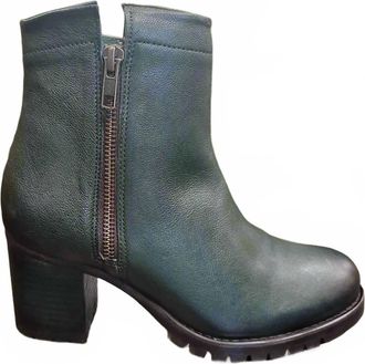 Eric Michael Womens Jocelyn Ankle Boot In Green