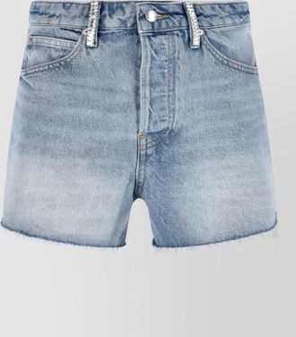 Alexander Wang straight shorts belt loops back pockets