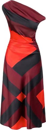 Staud Abito midi Phare monospalla - Rosso