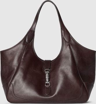 Gucci Mercato Medium Tote Bag, Brown, Leather