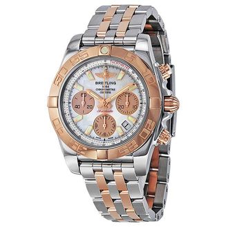Breitling Pre-owned Breitling Chronomat Chronograph Automatic Mother of Pearl Dial Mens Watch CB014012-A722-378C