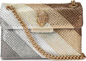 Kurt Geiger Mini Kensington Embellished Convertible Crossbody Bag in Open Grey at Nordstrom