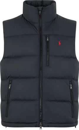 Polo Ralph Lauren Jassen, Heren, Blauw, L, Polyester, Gewatteerd Gilet