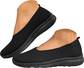 Generic Womens Slip On Tennis Shoes Mesh Knit Casual Walking Sneakers Lightweight Loafer Outdoor Athletic Workout Running Orthopedic Shoes Women Wide Woven Br