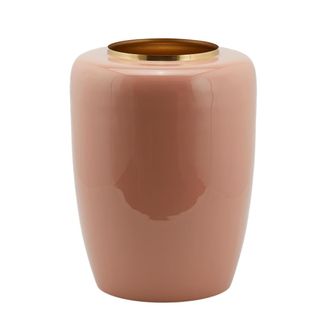 Schubiger M&ouml;bel Vase Email Pfirsch H: 43 cm