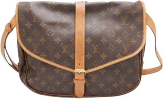 Louis Vuitton Pre-owned Cross Body Bags, female, Brown, Size: ONE SIZE Pre-owned Canvas Cross Body Bag