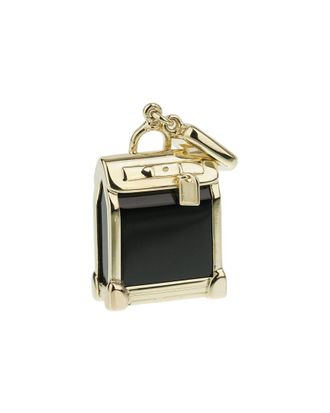 Louis Vuitton 18K Onyx Steamer Bag Pendant (Authentic Pre-Loved)