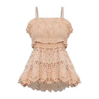 AllSaints Camille Top - Dames - Tops zonder mouwen - Roze - S - Katoen - Tops